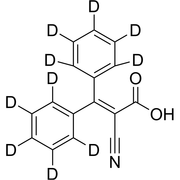 2-Cyano-3,3-diphenylacrylic acid-d10
